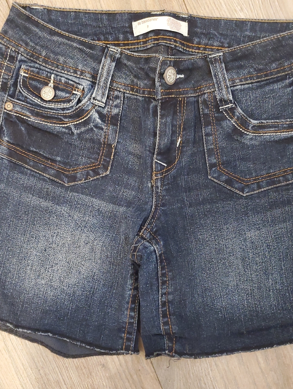 Dark Blue Women's Denim Jeans Shorts